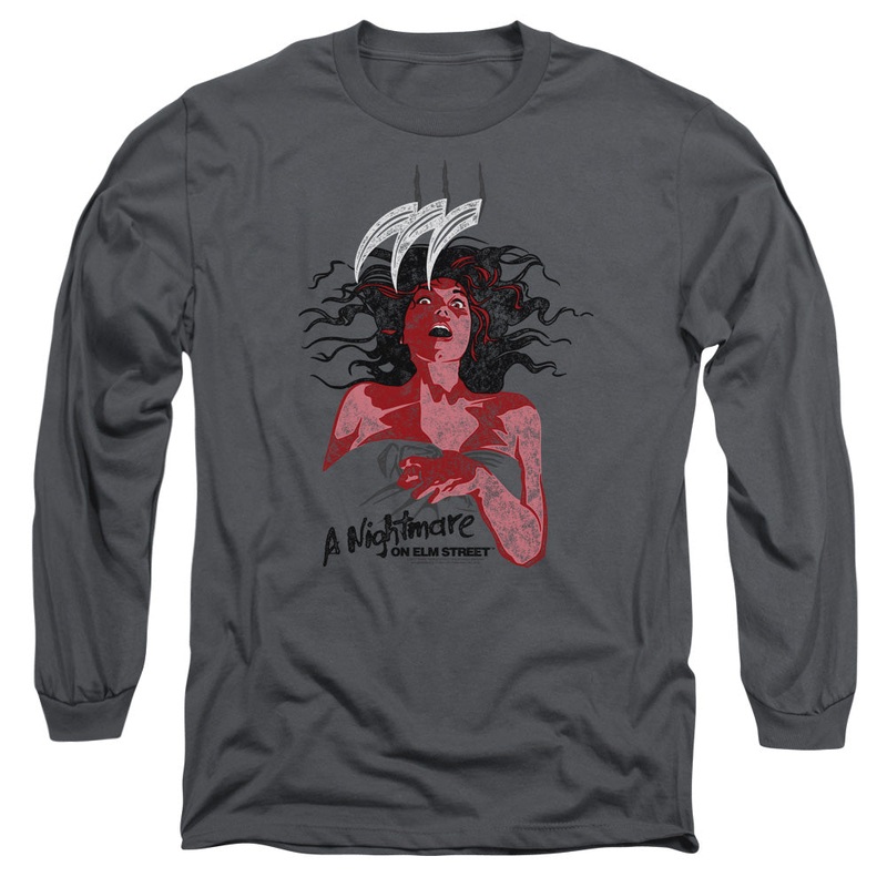 Nightmare on Elm Street Illustrated European Poster Long Sleeve T-Shirt