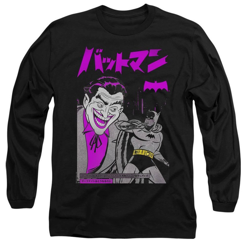 Batman Kanji Cover Long Sleeve T-Shirt