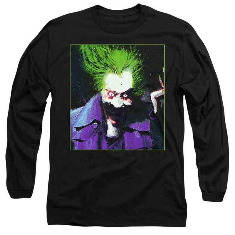 The Joker Arkham Asylum Joker Long Sleeve T-Shirt