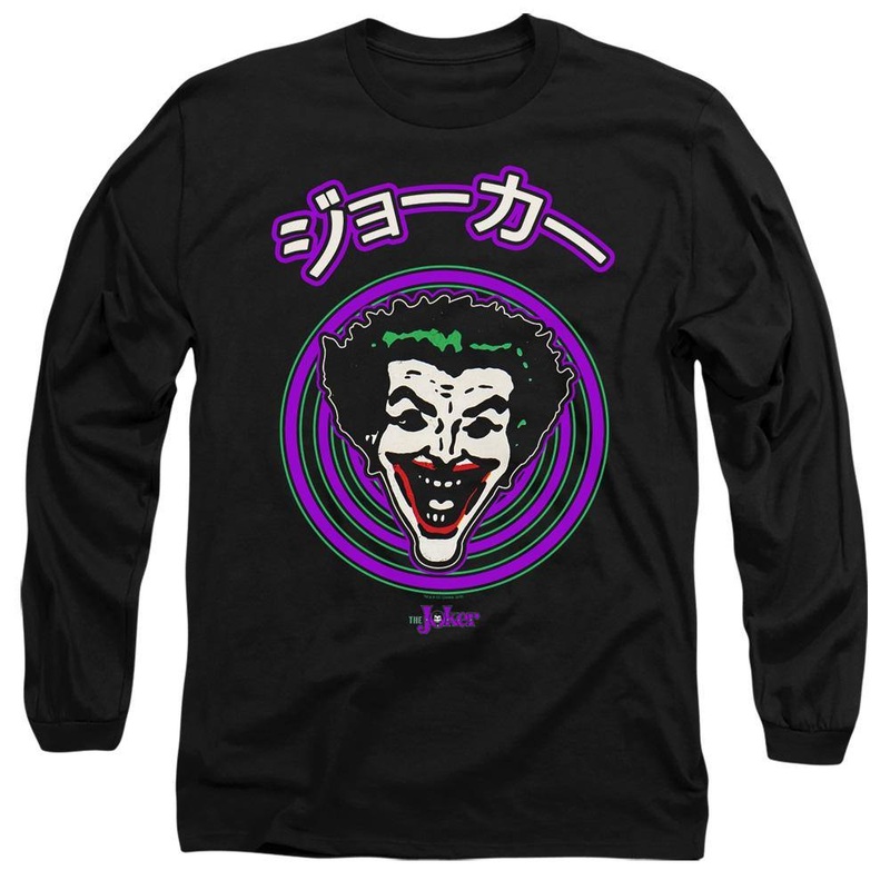 The Joker Vintage Face Spiral Long Sleeve T-Shirt