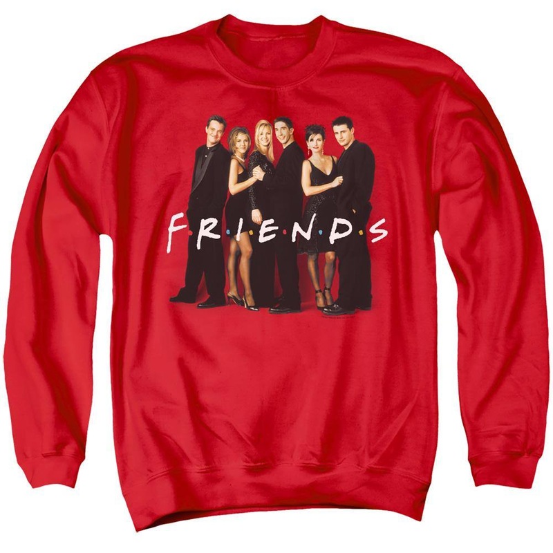 Friends Cast In Black Sweatshirt