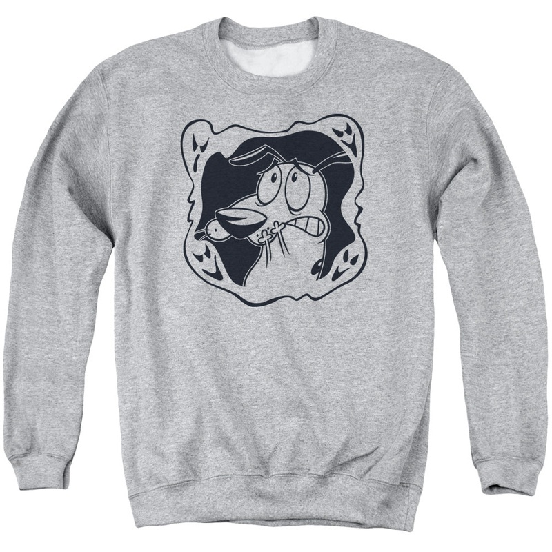 Courage the Cowardly Dog Ghost Frame Sweatshirt