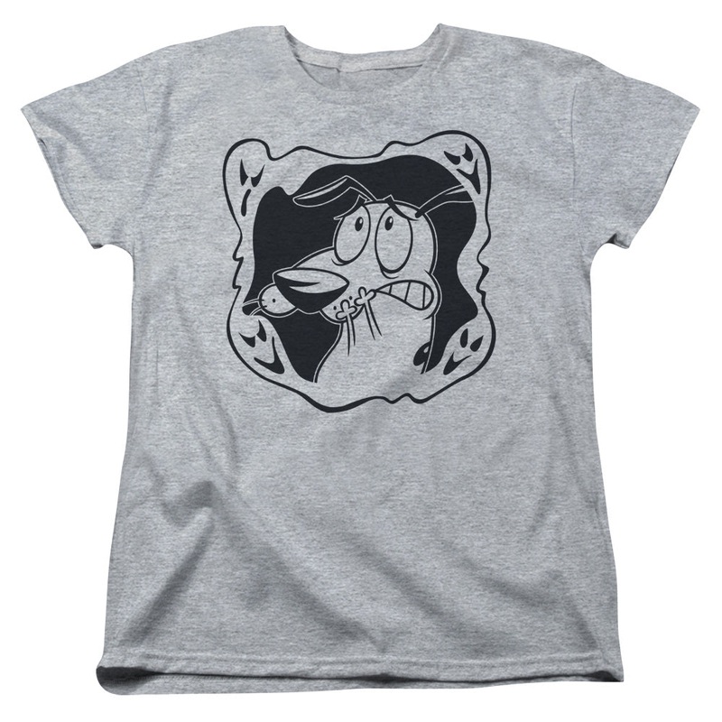 Courage the Cowardly Dog Ghost Frame Women's T-Shirt
