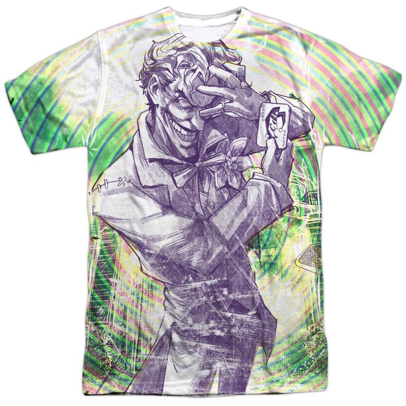The Joker Mad Mad Swirl Sublimation T-Shirt