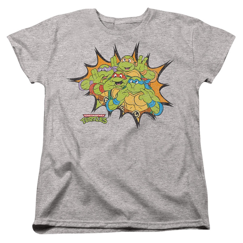 Teenage Mutant Ninja Turtles Funny Face Turtles Women's T-Shirt