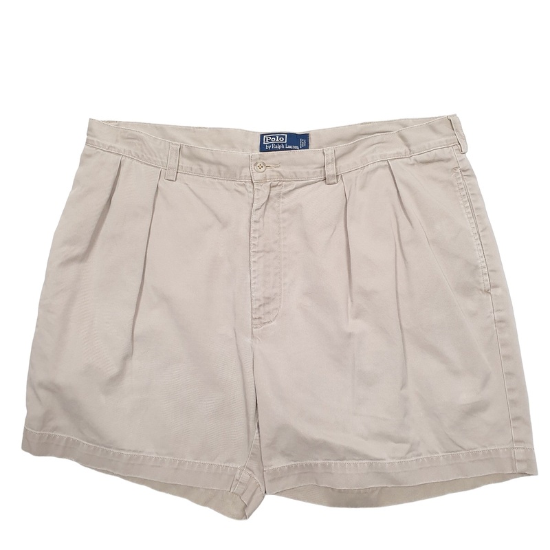 Polo Ralph Lauren Pleated Beige Chino Cotton Shorts W38