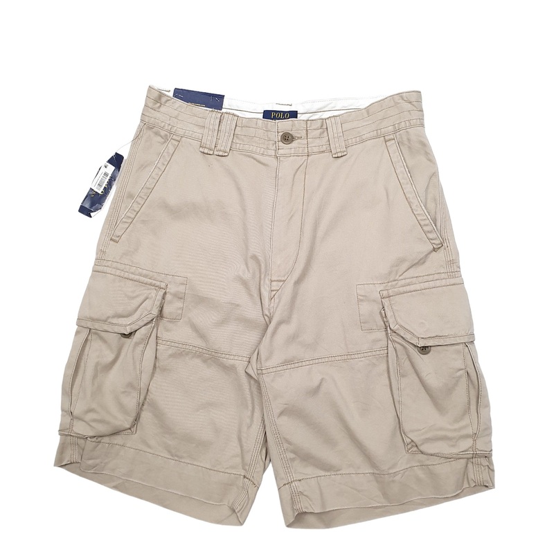Polo Ralph Lauren Beige Cargo Workwear Cotton Shorts W31