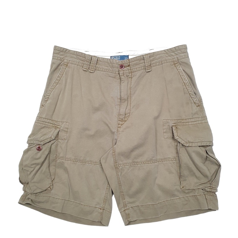 Polo Ralph Lauren Beige Cargo Workwear Cotton Shorts W38