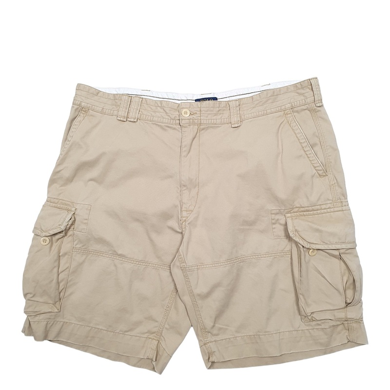 Polo Ralph Lauren Beige Cargo Workwear Cotton Shorts W42