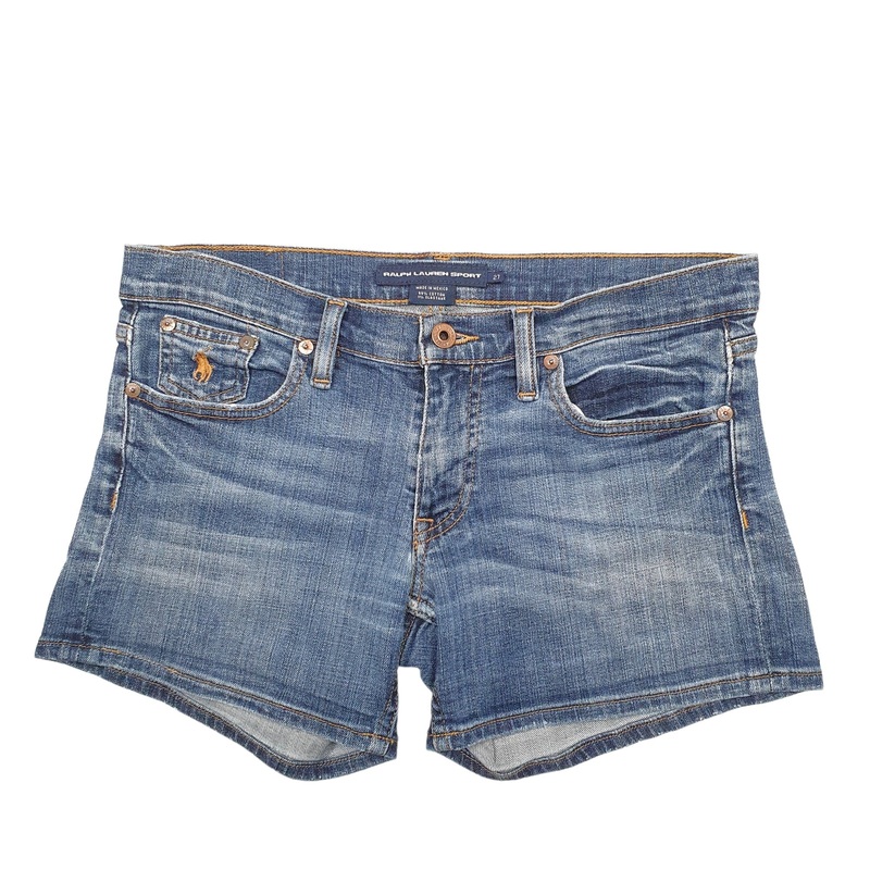 Polo Ralph Lauren Blue Denim Jeans Cotton Shorts UKL
