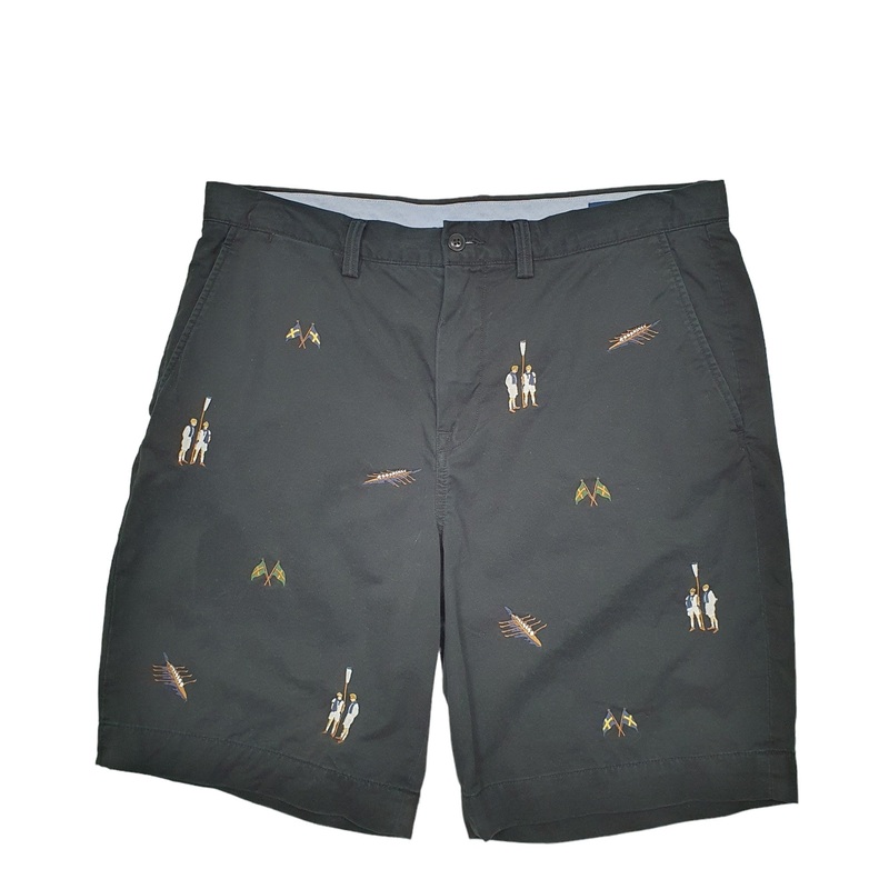 Polo Ralph Lauren Rowing Black Chino Cotton Shorts W34