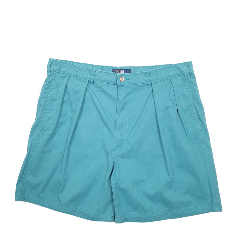 Polo Ralph Lauren Vintage 90's Turquoise Chino Cotton Shorts W36