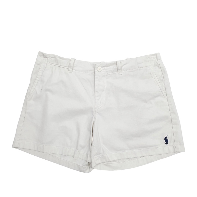 Ralph Lauren White Denim Jeans Cotton Shorts UKL