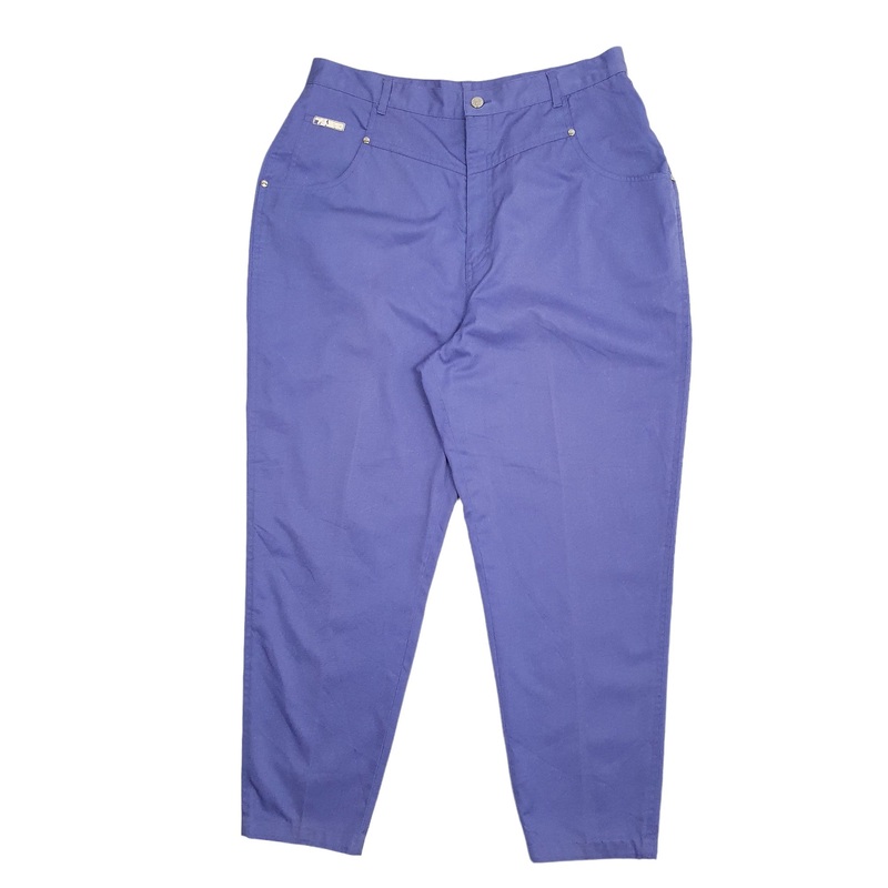 Womens Gitano Purple Chino Cotton Blend  Trousers UK16