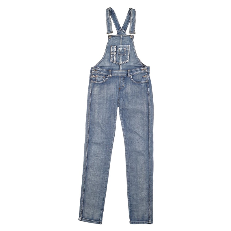 Womens Non Branded Blue Dungaree Cotton  Trousers UK12