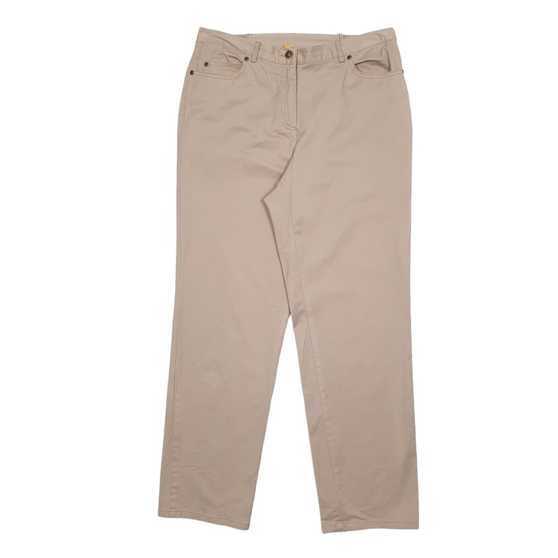 Womens Ruby Rd Beige Chino Cotton Blend  Trousers UK14