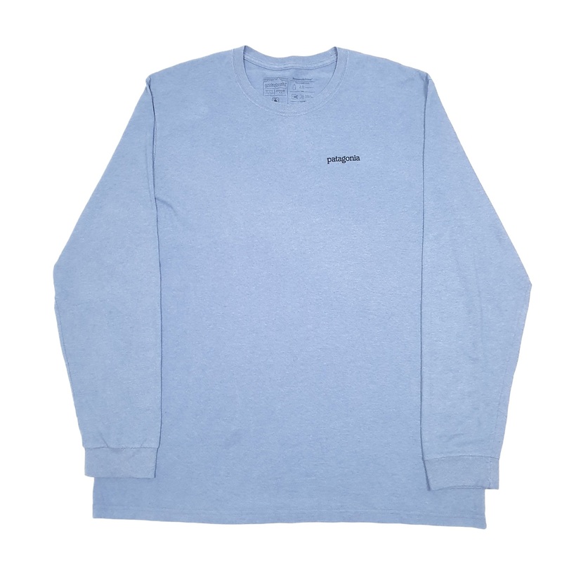 Patagonia Responsible Tee Spellout Long Sleeve Cotton T Shirt XXL