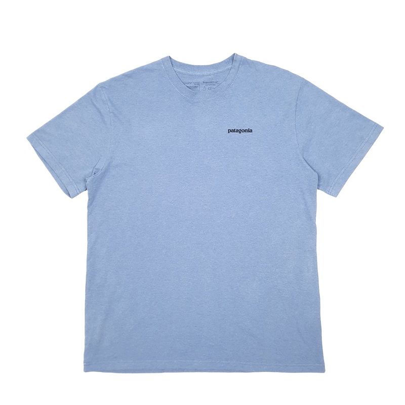 Patagonia Responsible Tee Spellout Short Sleeve Cotton T Shirt L