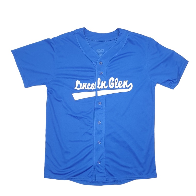 Augusta Little League Lincoln Glen USA Baseball Jersey Short Sleeve Polyester T Shirt M