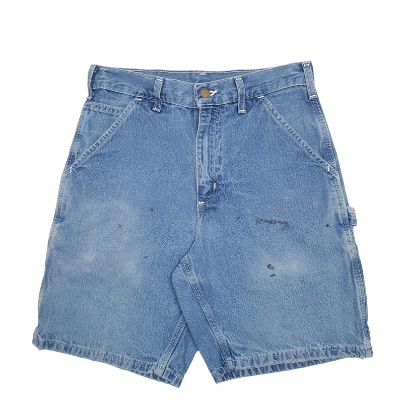 Carhartt Workwear B28 DST Blue Carpenter Cotton Shorts W29