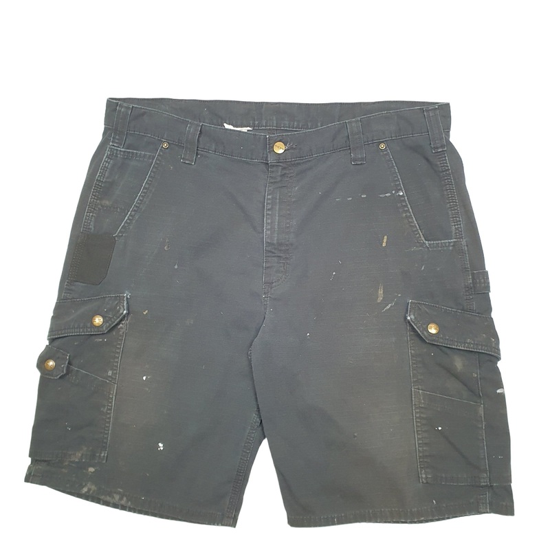 Carhartt Workwear Black Cargo Workwear Cotton Shorts W38