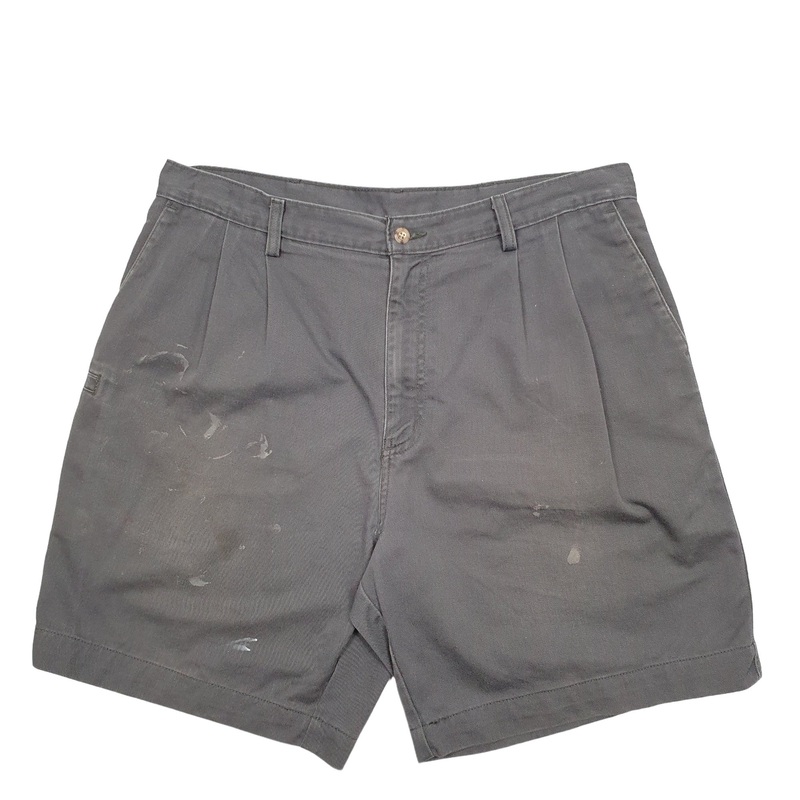 Carhartt Workwear Pleated Grey Carpenter Cotton Shorts W34