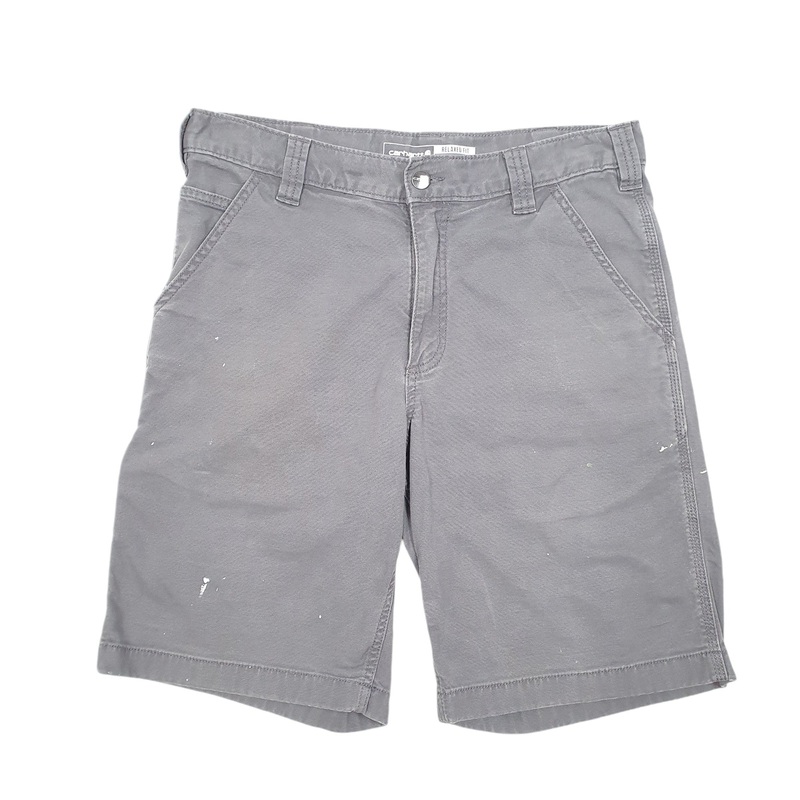 Carhartt Workwear Relaxed Fit Grey Carpenter Cotton Shorts W32