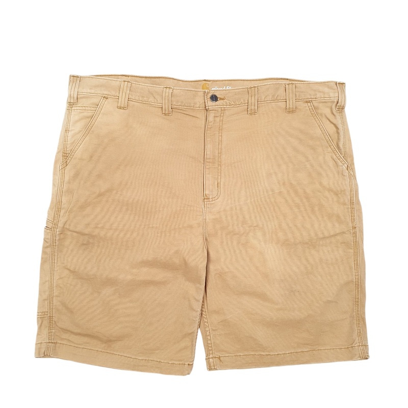 Carhartt Workwear Relaxed Rugged Flex Stretch Tan Carpenter Cotton Shorts W46