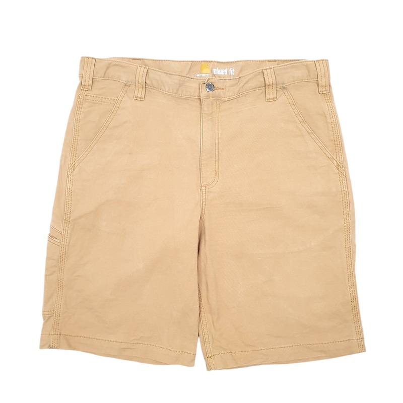 Carhartt Workwear Relaxed Tan Carpenter Cotton Shorts W36