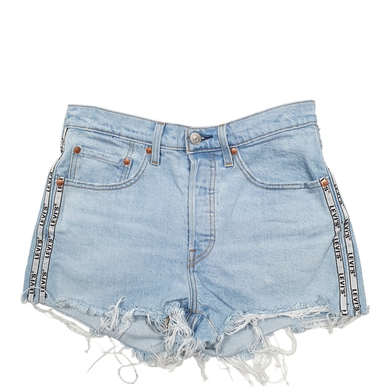 Levis 501 Denim Jorts Blue Denim Jeans Cotton Shorts W28