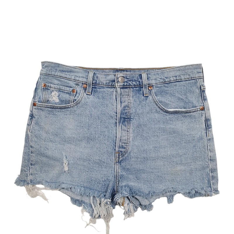 Levis 501 Denim Jorts Blue Denim Jeans Cotton Shorts W33