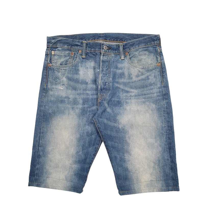 Levis 501 Denim Jorts Blue Denim Jeans Cotton Shorts W34