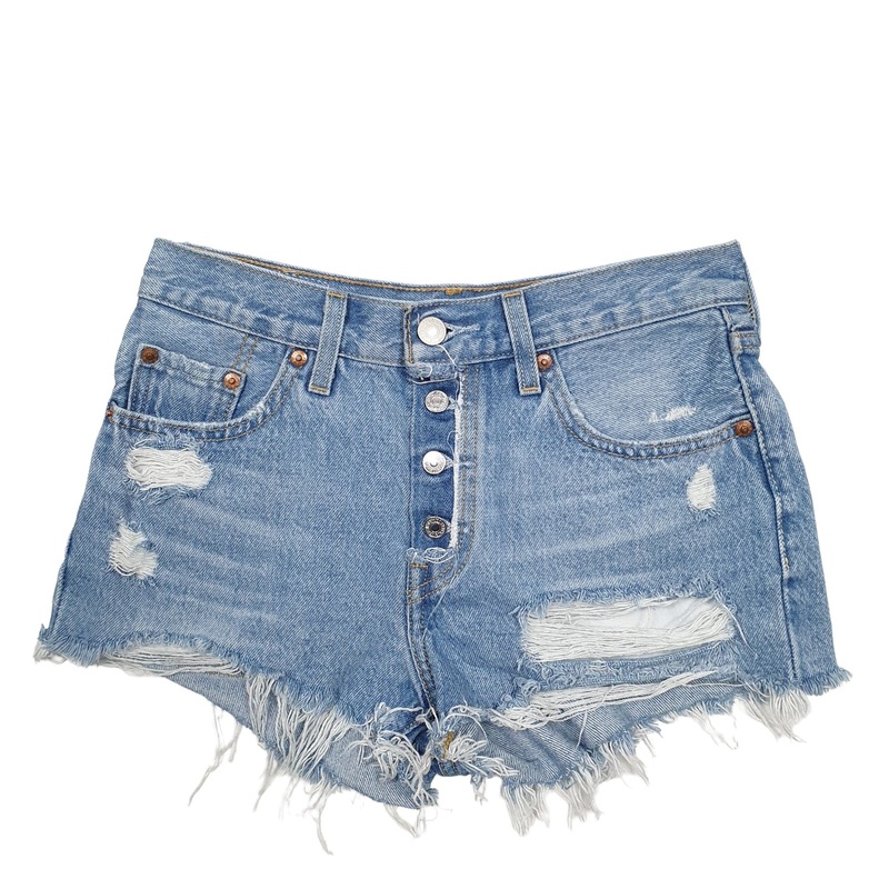 Levis 501 Denim Jorts Blue Jeans Cotton Shorts W27