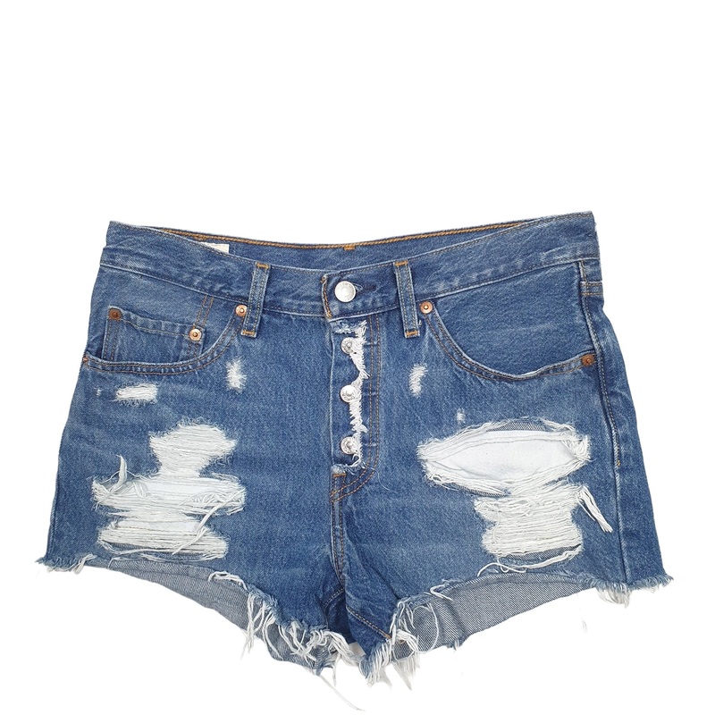 Levis 501 Denim Jorts Blue Jeans Cotton Shorts W30
