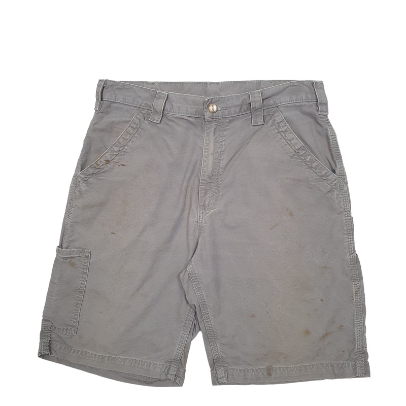 Carhartt Workwear B147 FAT Grey Carpenter Cotton Shorts W34