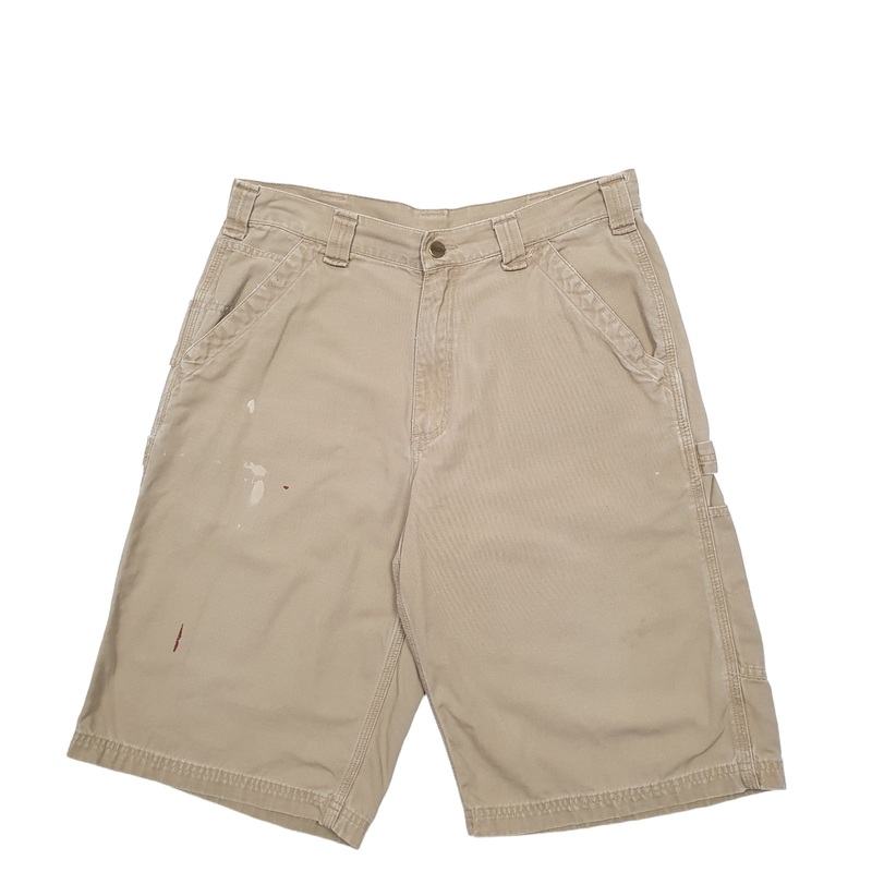 Carhartt Workwear B163 Beige Carpenter Cotton Shorts W34