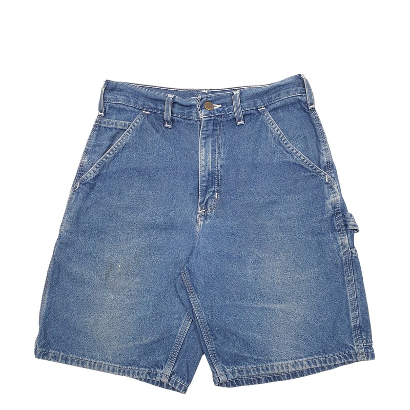 Carhartt Workwear B28 DST Blue Carpenter Cotton Shorts W28