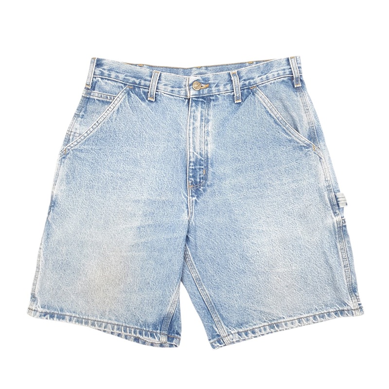 Carhartt Workwear B29 Denim Jorts Blue Carpenter Cotton Shorts W32