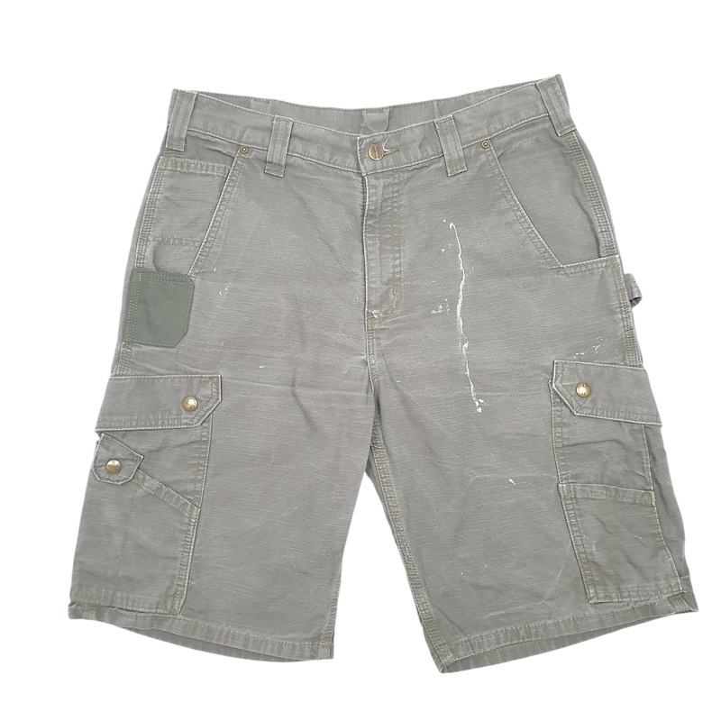 Carhartt Workwear B357 Ripstop Khaki Cargo Workwear Cotton Shorts W34