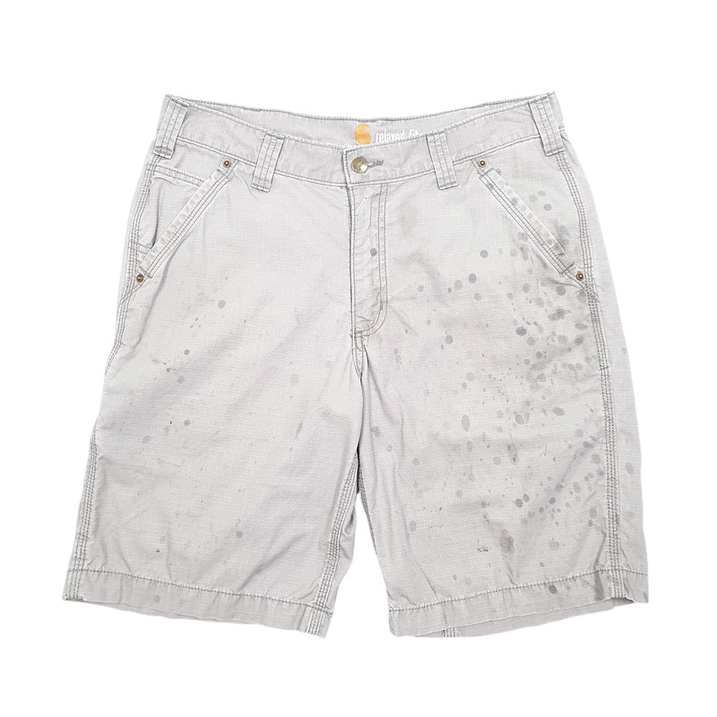 Carhartt Workwear Ripstop Combat 100240 Relaxed Grey Cargo Workwear Cotton Shorts W33