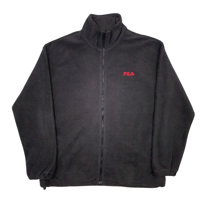 Fila Full Zip Polyester Fleece Sweatshirt Jumper Mens XL
