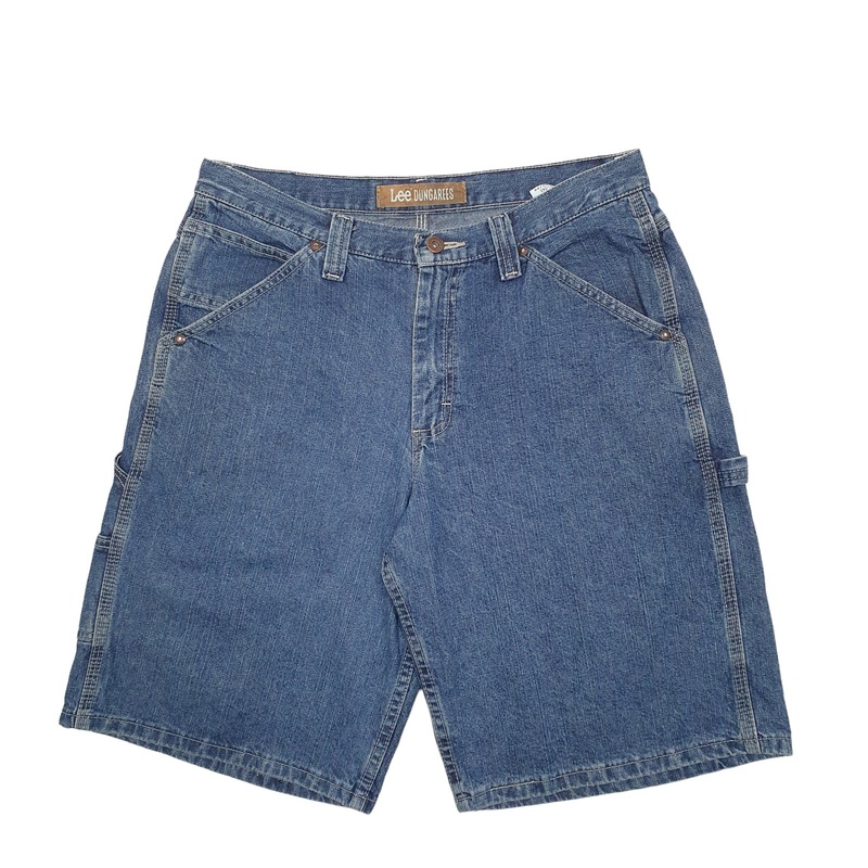 Lee Dungarees Blue Carpenter Cotton Shorts W32