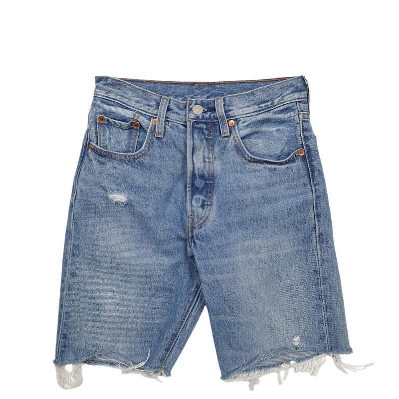 Levis 501 Jorts Blue Denim Jeans Cotton Shorts W24