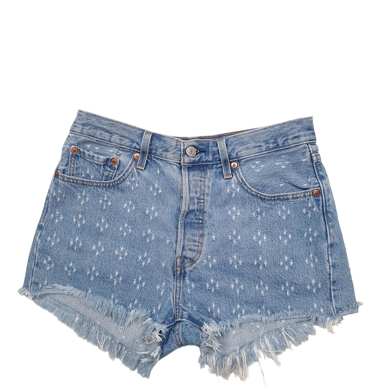 Levis 501 Jorts Blue Denim Jeans Cotton Shorts W28