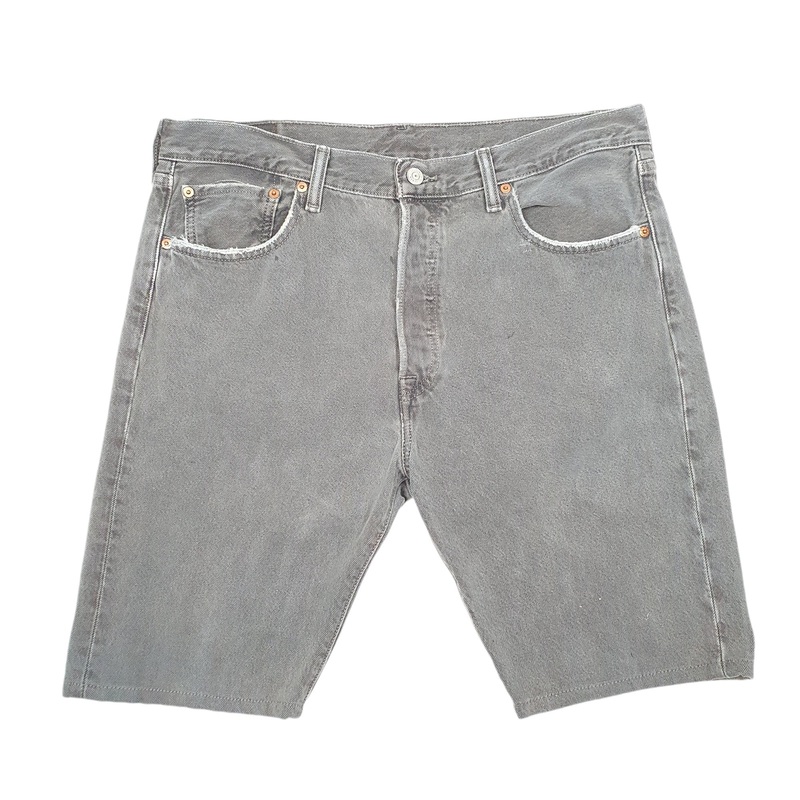 Levis 501 Jorts Grey Denim Jeans Cotton Shorts W34