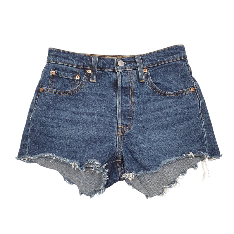 Levis 501 Jorts Hot Pants Blue Denim Jeans Cotton Shorts W25