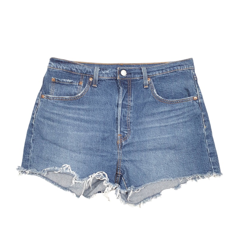 Levis 501 Jorts Hot Pants Blue Denim Jeans Cotton Shorts W32