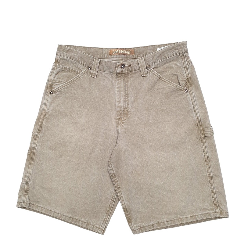 Lee Dungarees Beige Carpenter Cotton Shorts W33