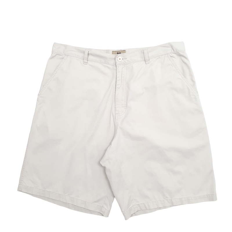 Lee Dungarees Cream Chino Cotton Shorts W34