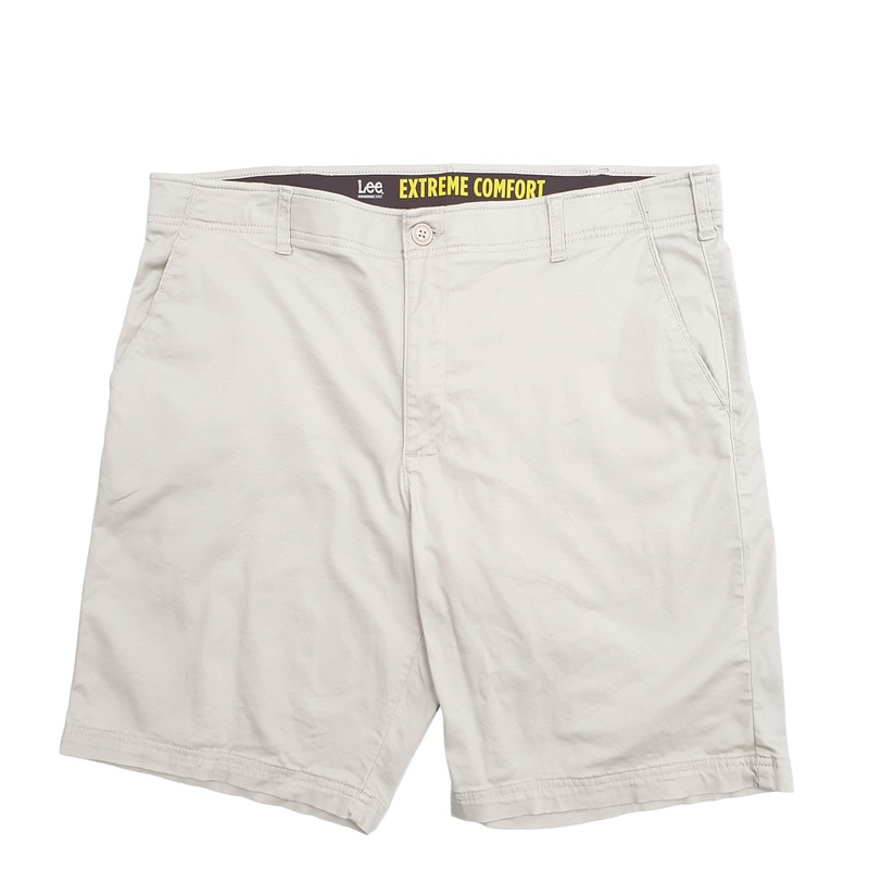 Lee Extreeme Comfort Cream Chino Cotton Blend Shorts W40